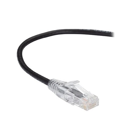 Serverusa Slim-Net 28-AWG CAT6 250MHz Ethernet Patch Cable - Black, 10 ft. SE1885905